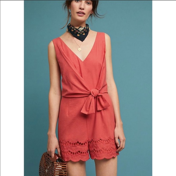 Adelyn Rae Pants - Adelyn Rae Coral Desert Romper S